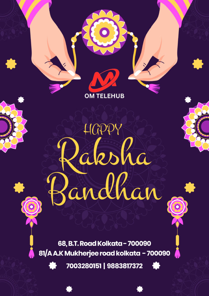 Happy Raksha Bandhan_OM Telehub_Wish Poster edited by psycheditya studio