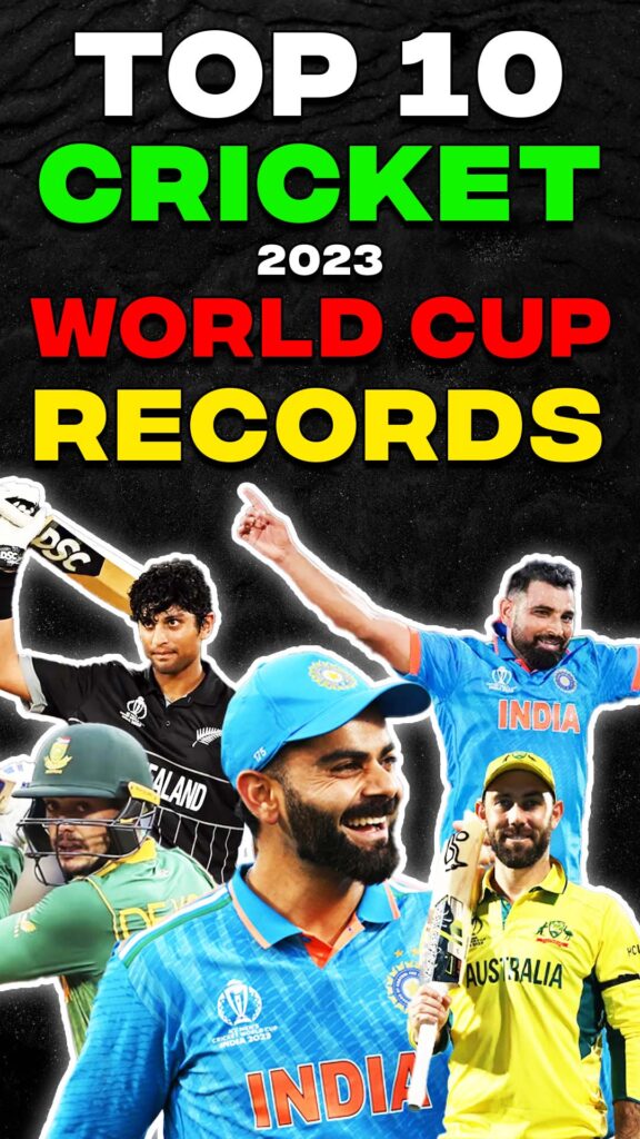 Top 10 Cricket World Cup 2023 Records edited by psycheditya studio